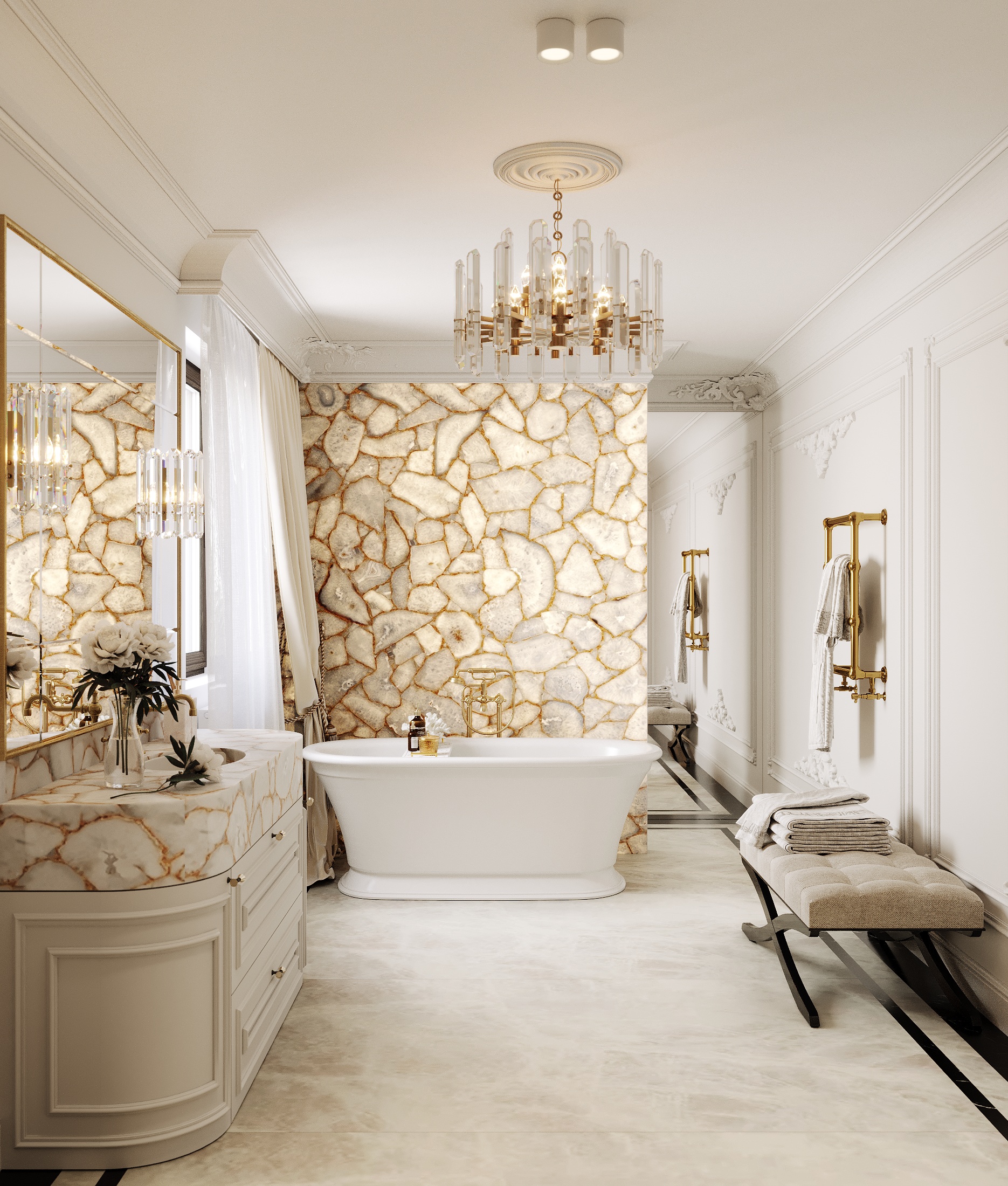 sztukateria łazienka