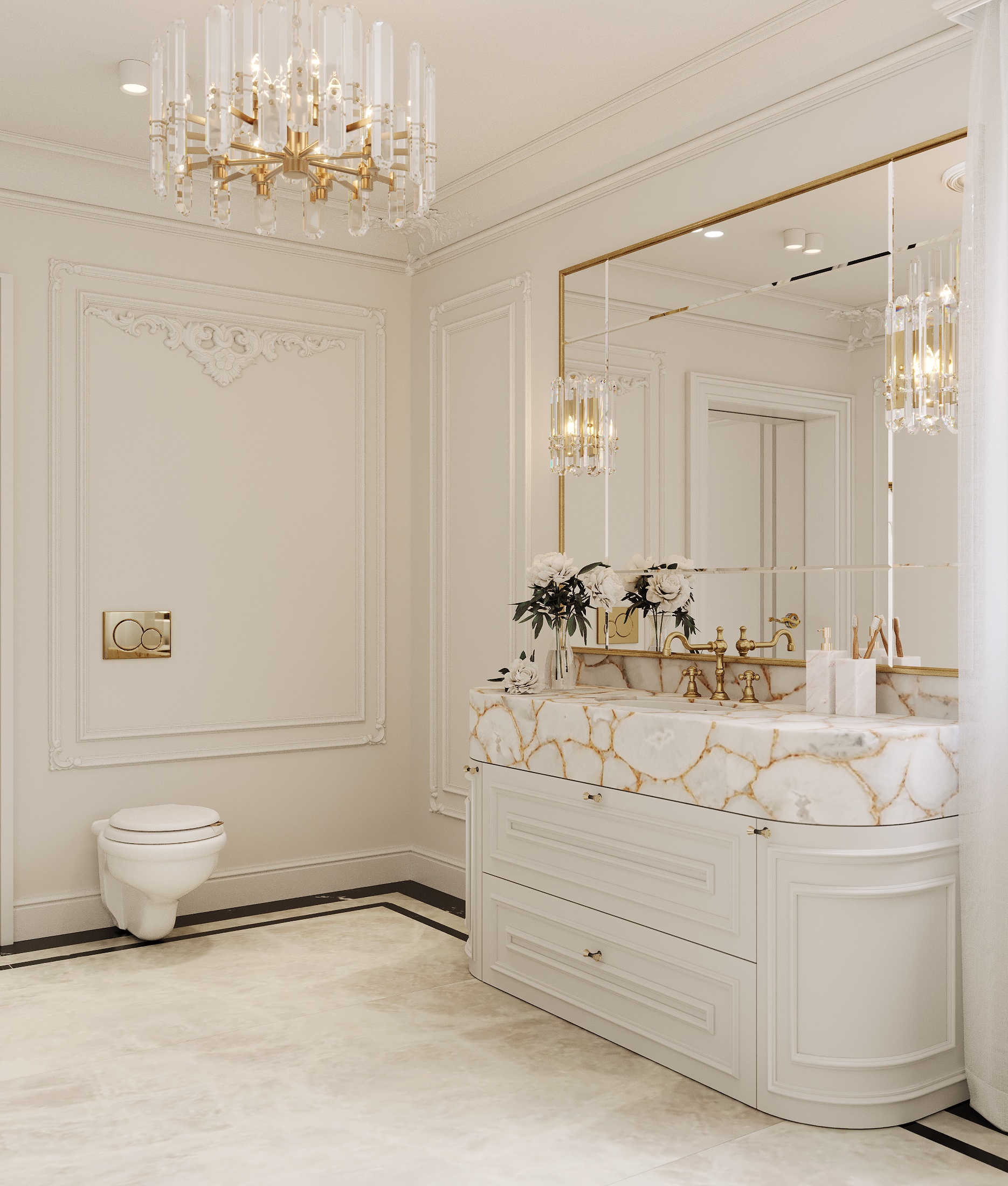 cristallo elegancka łazienka